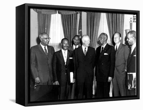 Eisenhower Civil Rights Leaders-Associated Press-Framed Premier Image Canvas