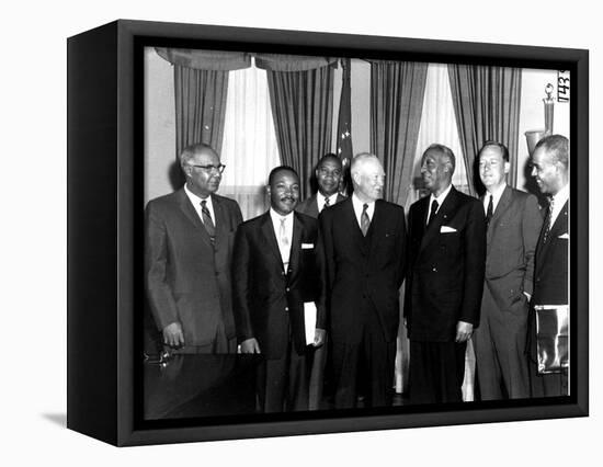 Eisenhower Civil Rights Leaders-Associated Press-Framed Premier Image Canvas