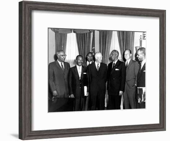 Eisenhower Civil Rights Leaders-Associated Press-Framed Photographic Print