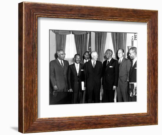 Eisenhower Civil Rights Leaders-Associated Press-Framed Photographic Print