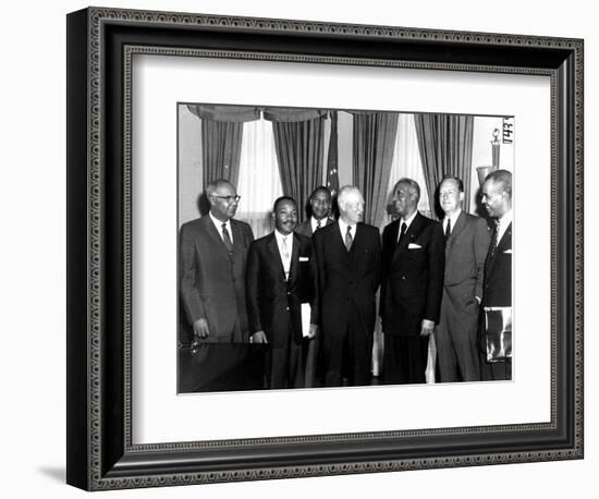 Eisenhower Civil Rights Leaders-Associated Press-Framed Photographic Print