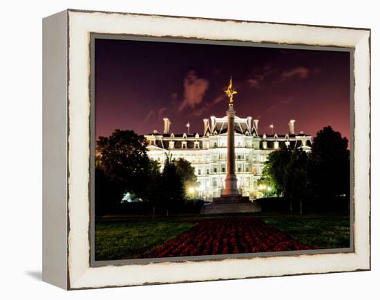 Eisenhower Executive Office Building (Eeob) by Night, West of the White House, Washington D.C, US-Philippe Hugonnard-Framed Premier Image Canvas