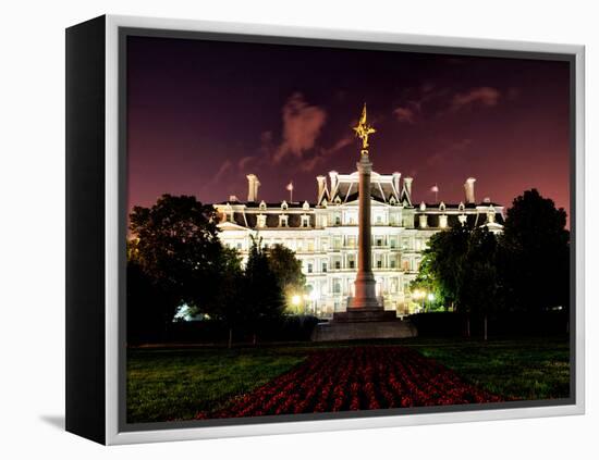 Eisenhower Executive Office Building (Eeob) by Night, West of the White House, Washington D.C, US-Philippe Hugonnard-Framed Premier Image Canvas