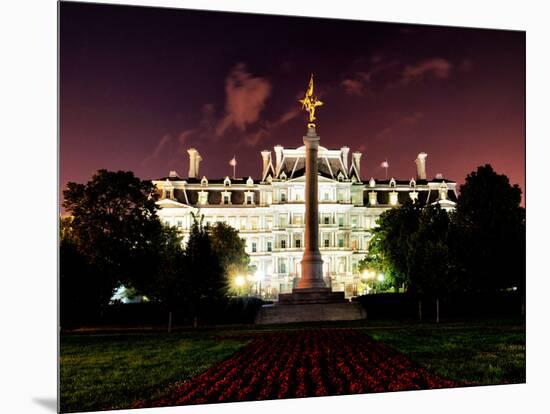 Eisenhower Executive Office Building (Eeob) by Night, West of the White House, Washington D.C, US-Philippe Hugonnard-Mounted Premium Photographic Print