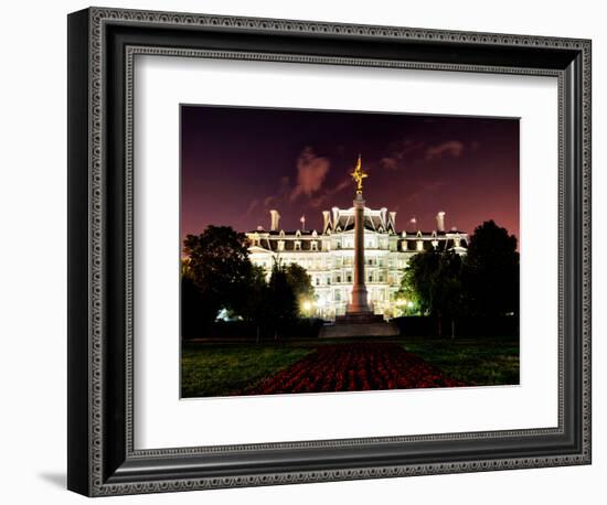 Eisenhower Executive Office Building (Eeob) by Night, West of the White House, Washington D.C, US-Philippe Hugonnard-Framed Photographic Print