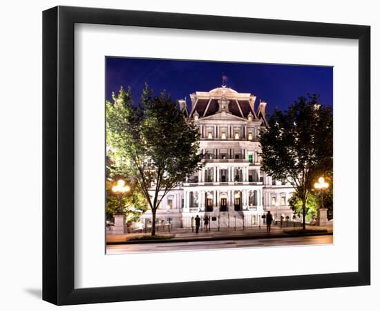 Eisenhower Executive Office Building Entrance (Eeob), West of the White House, Washington D.C, US-Philippe Hugonnard-Framed Photographic Print