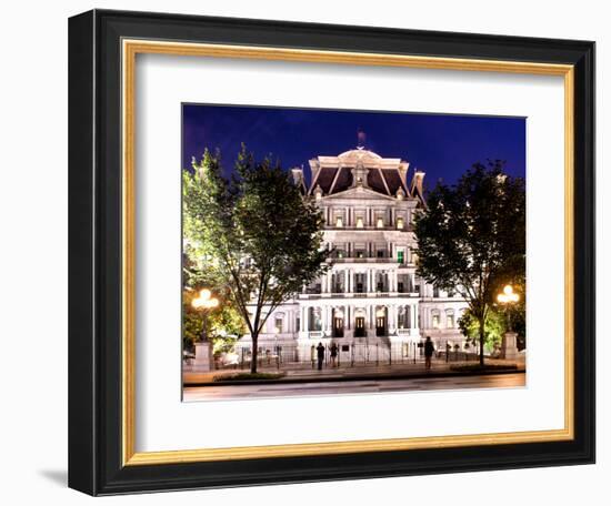 Eisenhower Executive Office Building Entrance (Eeob), West of the White House, Washington D.C, US-Philippe Hugonnard-Framed Photographic Print