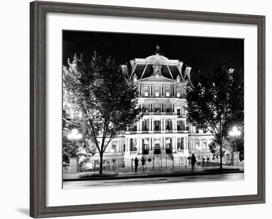 Eisenhower Executive Office Building Entrance (Eeob), West of the White House, Washington D.C-Philippe Hugonnard-Framed Photographic Print