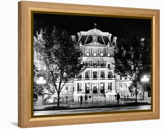 Eisenhower Executive Office Building Entrance (Eeob), West of the White House, Washington D.C-Philippe Hugonnard-Framed Premier Image Canvas