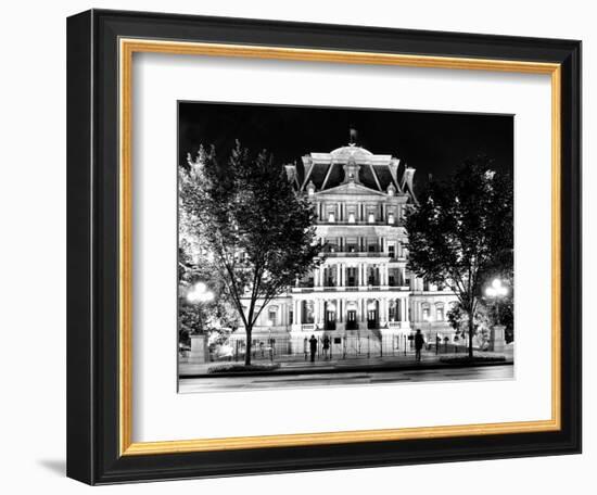 Eisenhower Executive Office Building Entrance (Eeob), West of the White House, Washington D.C-Philippe Hugonnard-Framed Photographic Print