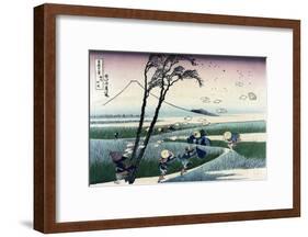 Ejiri in Suruga Province-Katsushika Hokusai-Framed Art Print