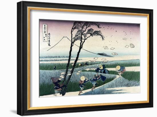 Ejiri in Suruga Province-Katsushika Hokusai-Framed Art Print