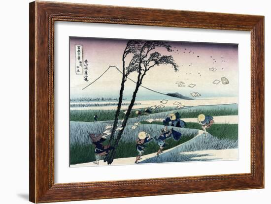 Ejiri in Suruga Province-Katsushika Hokusai-Framed Art Print