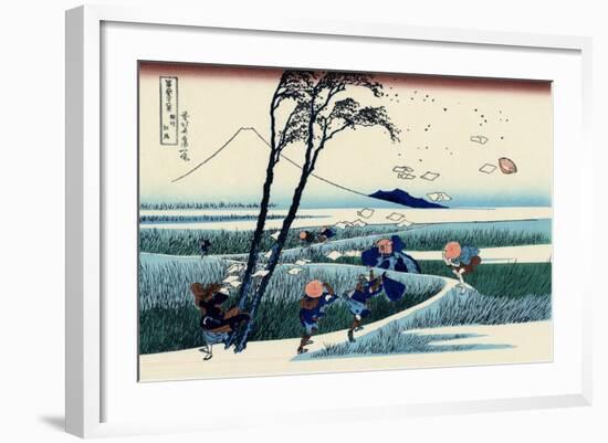 Ejiri in the Suruga Province, c.1830-Katsushika Hokusai-Framed Premium Giclee Print