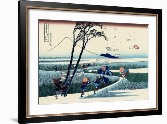 Ejiri in the Suruga Province, c.1830-Katsushika Hokusai-Framed Premium Giclee Print