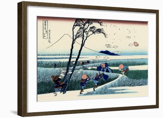 Ejiri in the Suruga Province, c.1830-Katsushika Hokusai-Framed Premium Giclee Print