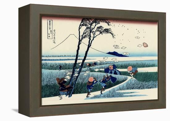 Ejiri in the Suruga Province, c.1830-Katsushika Hokusai-Framed Premier Image Canvas