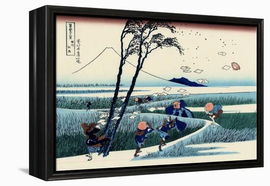 Ejiri in the Suruga Province, c.1830-Katsushika Hokusai-Framed Premier Image Canvas