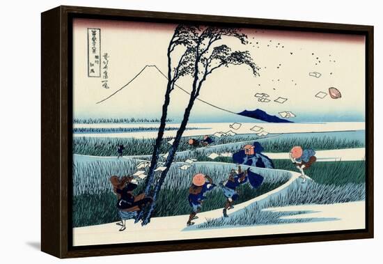 Ejiri in the Suruga Province, c.1830-Katsushika Hokusai-Framed Premier Image Canvas