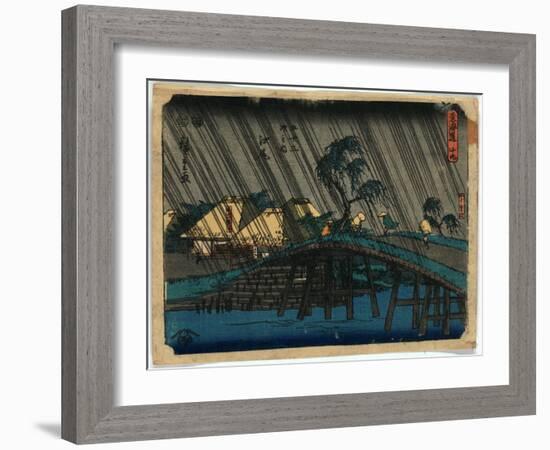 Ejiri-Utagawa Hiroshige-Framed Giclee Print