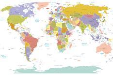 World Map-ekler-Art Print