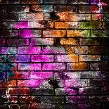 Graffiti Brick Wall-Eky Studio-Art Print