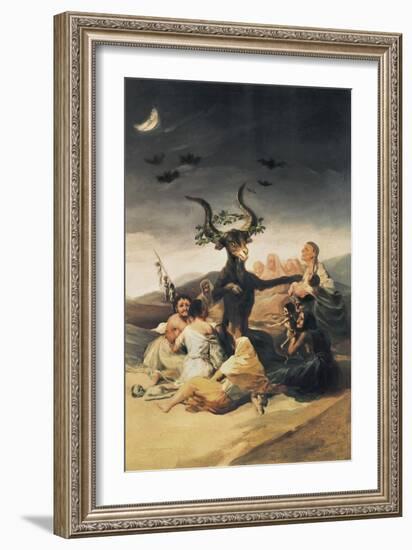 El Aquelarre-Francisco de Goya-Framed Art Print