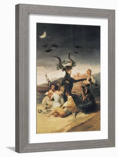 El Aquelarre-Francisco de Goya-Framed Art Print