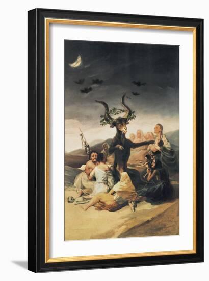 El Aquelarre-Francisco de Goya-Framed Art Print