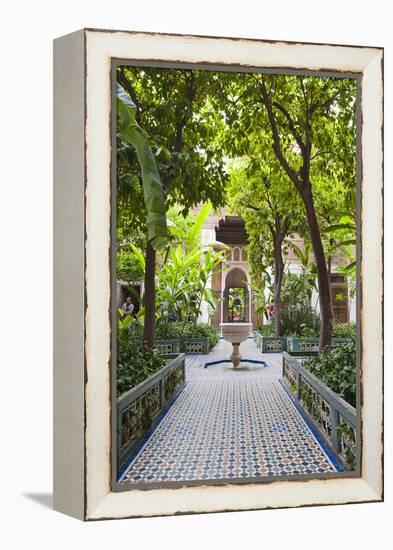 El Bahia Palace Courtyard, Marrakech, Morocco, North Africa, Africa-Matthew Williams-Ellis-Framed Premier Image Canvas