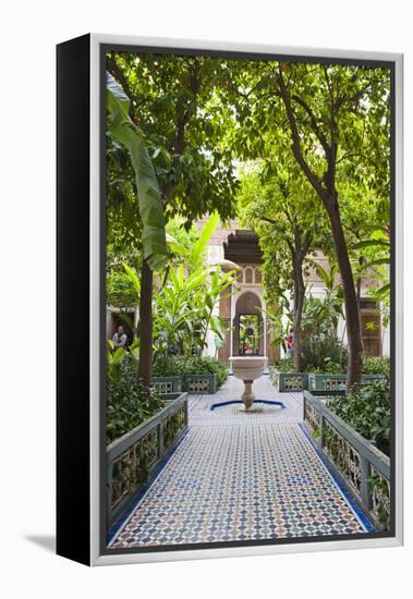 El Bahia Palace Courtyard, Marrakech, Morocco, North Africa, Africa-Matthew Williams-Ellis-Framed Premier Image Canvas