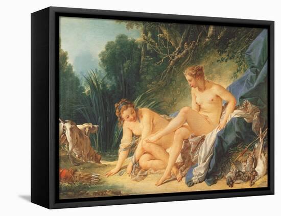 El baño de Diana. Museo de Louvre. Paris.-Francois Boucher-Framed Premier Image Canvas