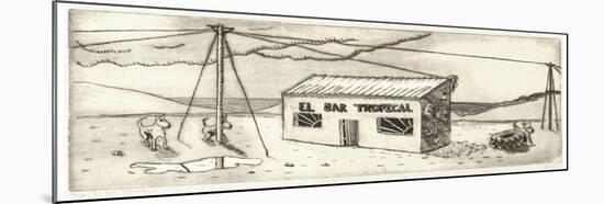 El Bar Tropical-Thomas MacGregor-Mounted Giclee Print