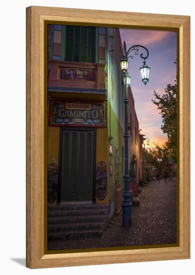 El Caminito at Dusk, La Boca, Buenos Aires, Argentina, South America-Ben Pipe-Framed Premier Image Canvas