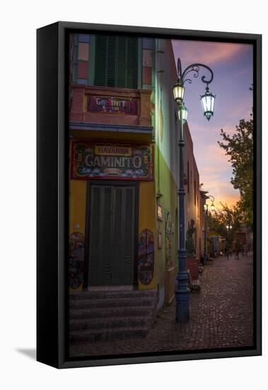 El Caminito at Dusk, La Boca, Buenos Aires, Argentina, South America-Ben Pipe-Framed Premier Image Canvas