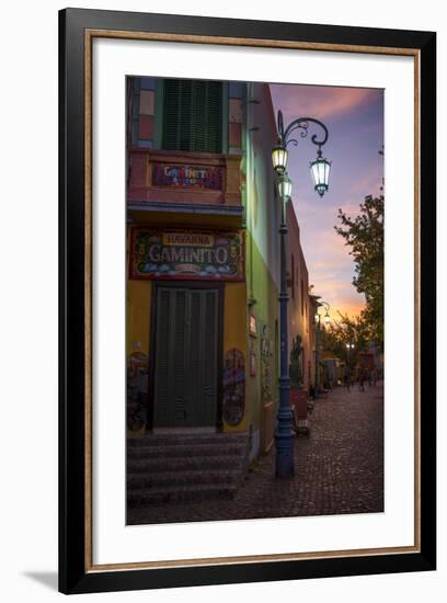 El Caminito at Dusk, La Boca, Buenos Aires, Argentina, South America-Ben Pipe-Framed Photographic Print