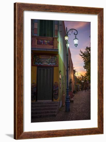 El Caminito at Dusk, La Boca, Buenos Aires, Argentina, South America-Ben Pipe-Framed Photographic Print