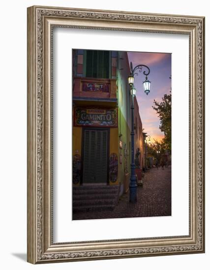 El Caminito at Dusk, La Boca, Buenos Aires, Argentina, South America-Ben Pipe-Framed Photographic Print