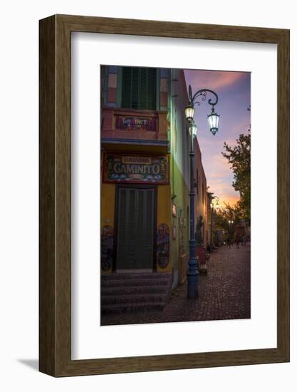 El Caminito at Dusk, La Boca, Buenos Aires, Argentina, South America-Ben Pipe-Framed Photographic Print