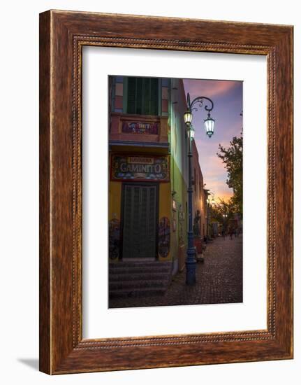 El Caminito at Dusk, La Boca, Buenos Aires, Argentina, South America-Ben Pipe-Framed Photographic Print