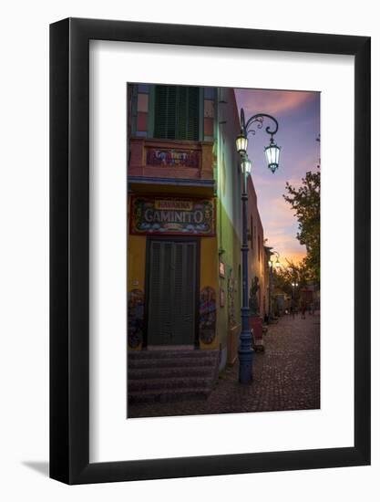 El Caminito at Dusk, La Boca, Buenos Aires, Argentina, South America-Ben Pipe-Framed Photographic Print