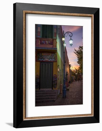 El Caminito at Dusk, La Boca, Buenos Aires, Argentina, South America-Ben Pipe-Framed Photographic Print