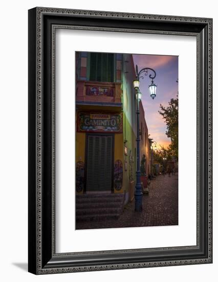 El Caminito at Dusk, La Boca, Buenos Aires, Argentina, South America-Ben Pipe-Framed Photographic Print