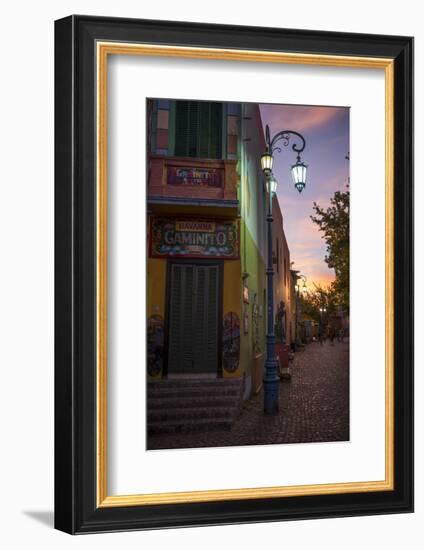 El Caminito at Dusk, La Boca, Buenos Aires, Argentina, South America-Ben Pipe-Framed Photographic Print