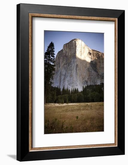 El Cap as Seen from the Valley Floor of Yosemite National Park, California-Dan Holz-Framed Photographic Print