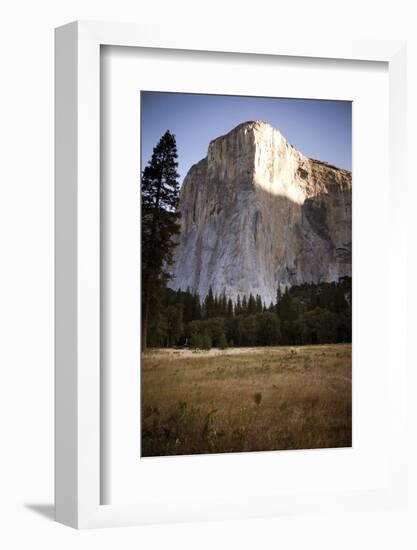 El Cap as Seen from the Valley Floor of Yosemite National Park, California-Dan Holz-Framed Photographic Print