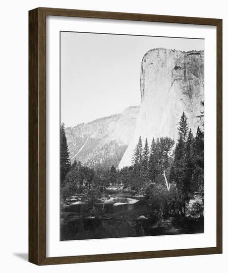 El Capitain - 3600 ft., Yosemite-Carleton E Watkins-Framed Giclee Print