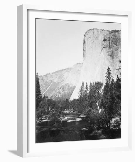 El Capitain - 3600 ft., Yosemite-Carleton E Watkins-Framed Giclee Print