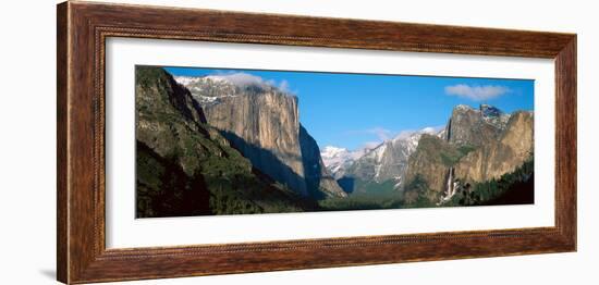 El Capitan and Half Dome Rock Formations, Yosemite National Park, California-null-Framed Photographic Print