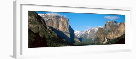 El Capitan and Half Dome Rock Formations, Yosemite National Park, California-null-Framed Photographic Print